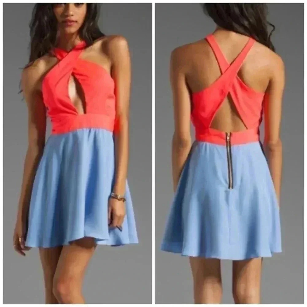 Naven Criss Cross Vixen Dress Cut Out Open Back